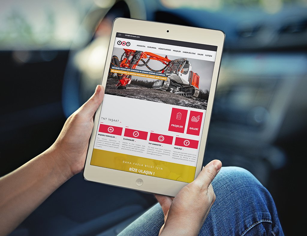 TNT İnşaat Yeni Kurumsal Web Sitesi Yayında